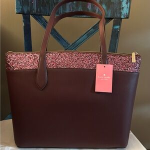 Kate Spade New York Flash Glitter Tote Bag